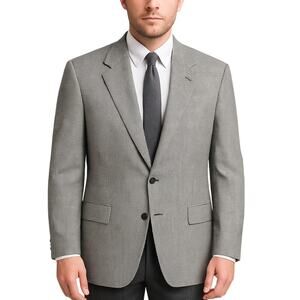 Britches of Georgetowne 100% Wool Sport Coat Black/White Micro-Houndstooth